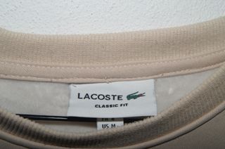 Camisola Lacoste bege tamanho M