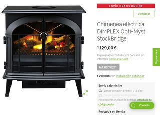 CHIMENEA ELECTRICA DIMPLEX