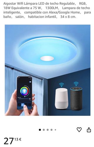 Lámpara LED RGB con Wi-Fi