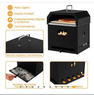 Horno Pizza Exterior 4 en 1