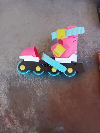 Patines infantiles ajustables rosas