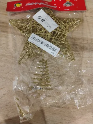 Estrella Dorada para Árbol de Navidad