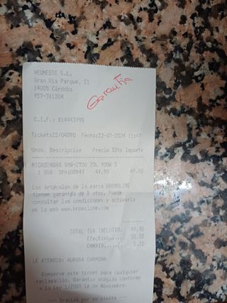 Microondas Svan seminuevo