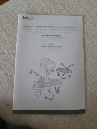 Patinete universal con asiento para silla de paseo