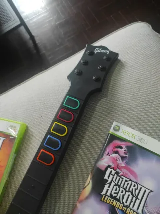 Guitarra Gibson Guitar Hero III + Juego XBOX360
