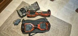 Patinete Eléctrico con Diseño de Llamas