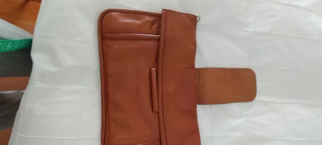 Borsa in pelle marrone stile anni '50 retrò