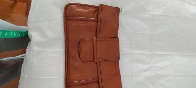 Borsa in pelle marrone stile anni '50 retrò