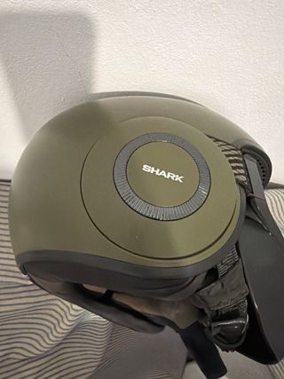 Casco Shark Moto Negro/Verde