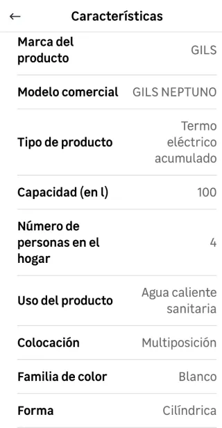 Termo Eléctrico 100L