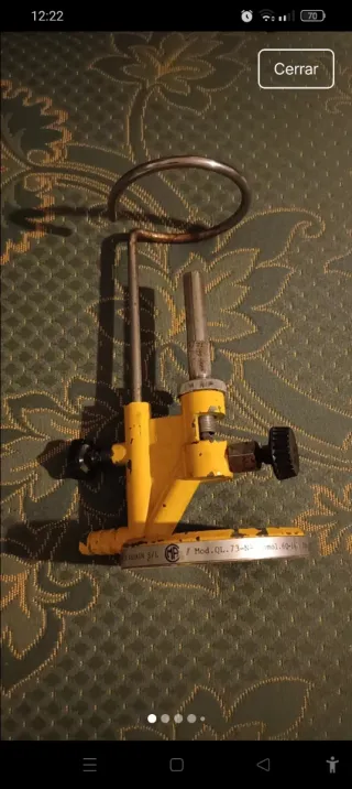 Mechero de laboratorio antiguo