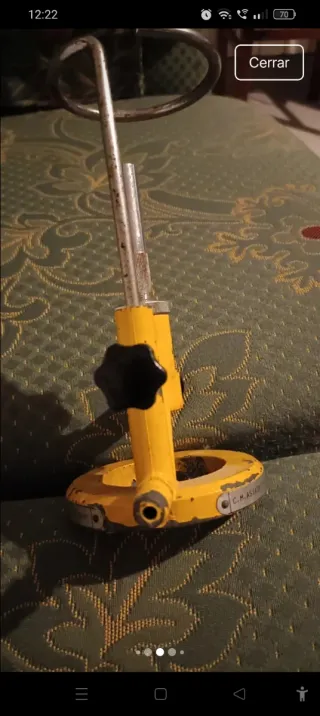 Mechero de laboratorio antiguo