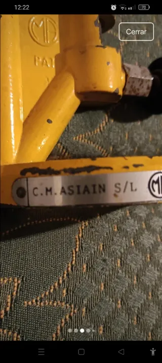 Mechero de laboratorio antiguo