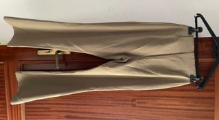 Calça boca de sino H&M bege/castanha