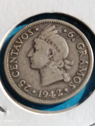 Lote de monedas de plata Republica Dominicana