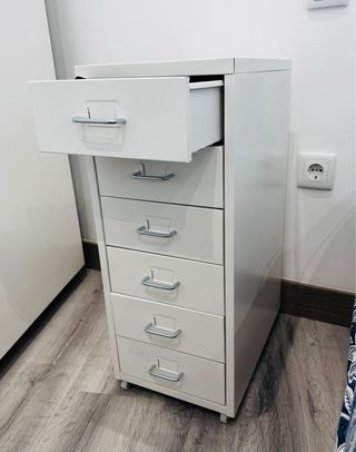 2 Cajoneras Helmer Ikea Metálicas Blancas