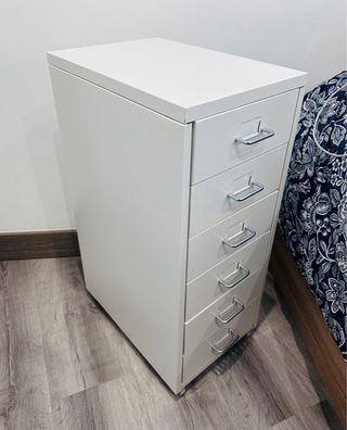 2 Cajoneras Helmer Ikea Metálicas Blancas