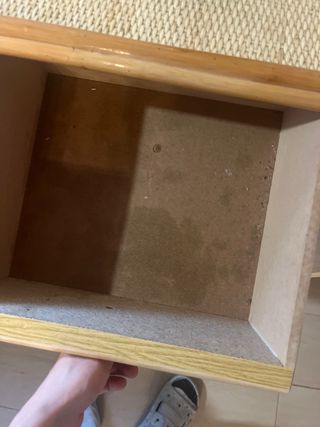 Mueble recibidor de bambú y ratán