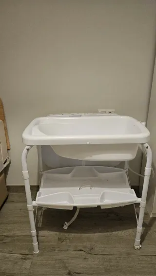 Bañera y cambiador bebé plegable