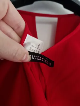 Top rojo manga larga