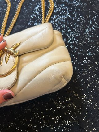 Borsa Pinko Beige e Oro