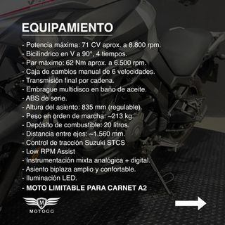 SUZUKI V-STROM 650 ABS - 2019, 41.593km y GARANTÍA