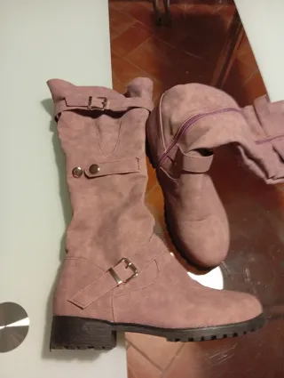 Stivali donna rosa