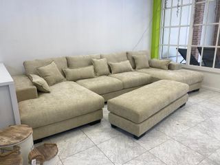 ¡¡¡GRAN OFERTA!!! Rinconera en U con puff tipo isl