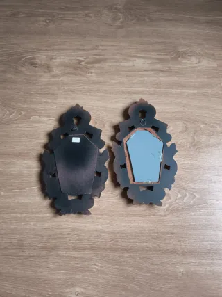 2 espejos cornucopias vintage