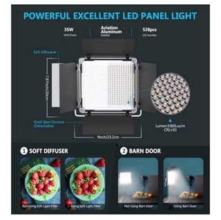 Focos LED Newer Fotografía y Video x3