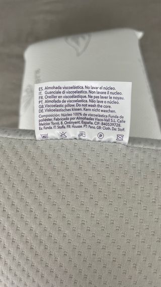 Almohadas viscoelásticas Aloe Vera