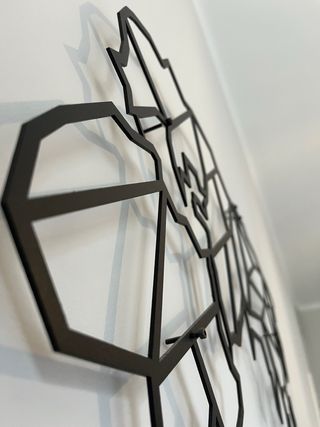 Mapa del mundo decorativo pared metal