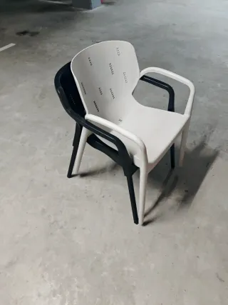 2 Sillas de Plástico Exterior