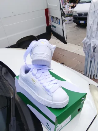 Scarpe Puma Donna Bianche Tg 38.5 Nuove