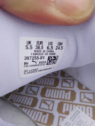 Scarpe Puma Donna Bianche Tg 38.5 Nuove