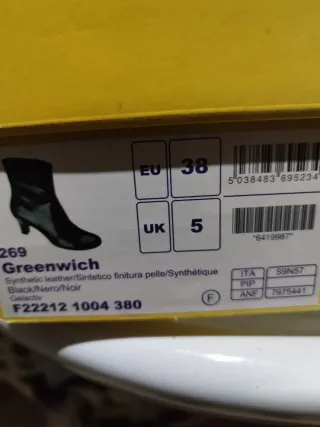 Botines Scholl Talla 38 Negros