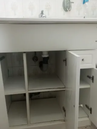 Lavabo de baño porcelana blanco