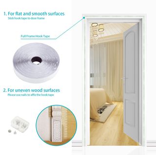 Mosquitera magnética (100 x 210 cm, blanco)