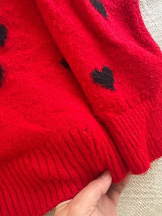 Jersey Rojo Corazones Negro