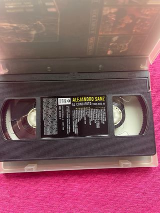 VHS Alejandro Sanz El Concierto Tour Más 98