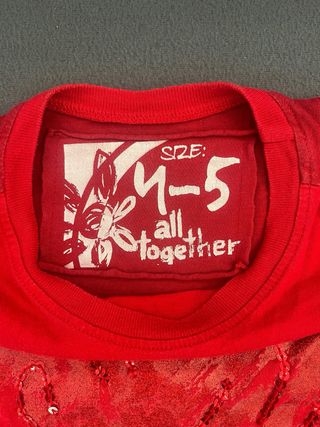 Camiseta Desigual Niña Corazón Rojo