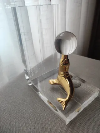 Sujetalibros Vintage Foca Bola