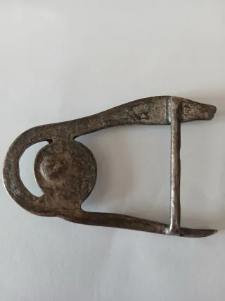 Fibbia serpente Art Déco con cristallo