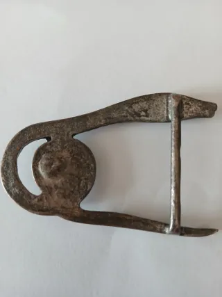 Fibbia serpente Art Déco con cristallo