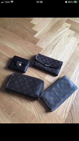 4 Portafogli Louis Vuitton originali con difetti
