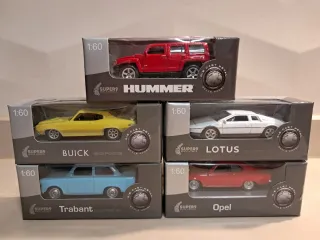 Pack 5 Coches Super 9 Escala 1/60