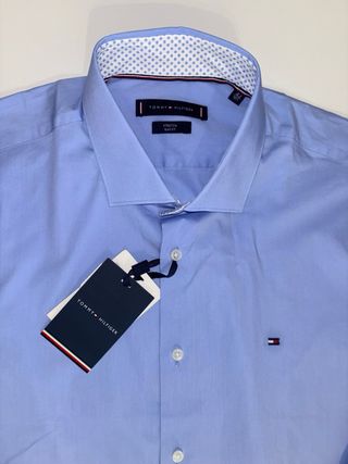Camisa Tommy Hilfiger Azul Hombre talla 16,5