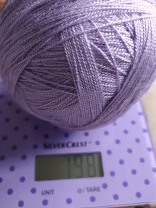 9 ovillos hilo algodón crochet