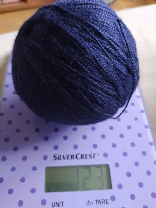 9 ovillos hilo algodón crochet