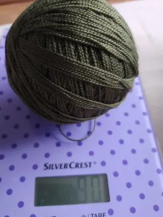 9 ovillos hilo algodón crochet